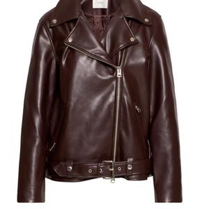 Aritzia,Wilfred Oversized Moto jacket.Black, medium.Great condition,no scratches